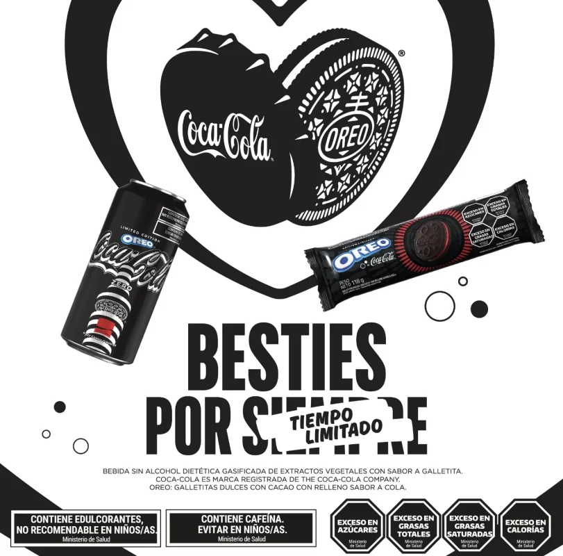 Colaboración entre marcas Coca Cola y Oreo